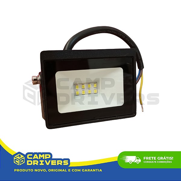 REFLETOR 10W ULTRASLIM BRASILED ESSENTIAL IP65