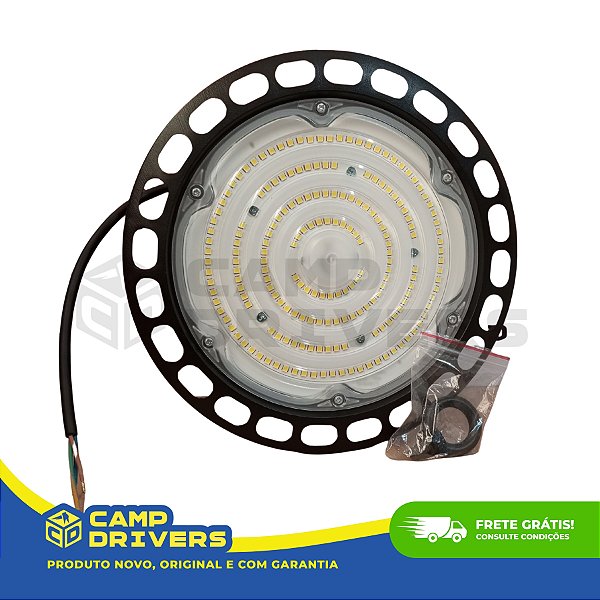 LUMINARIA HIGH BAY 100W 15.000LM 6500K UFO BRASILED ESSENTIAL IP65