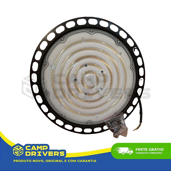 LUMINARIA HIGH BAY 200W 30.000LM 6500K UFO BRASILED ESSENTIAL IP65