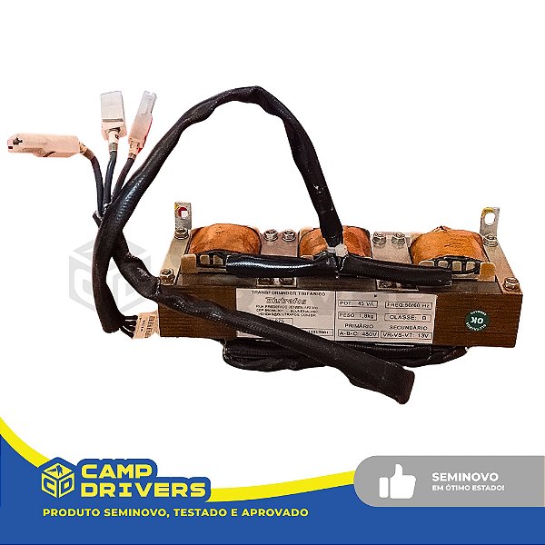 TRANSFORMADOR TRIFÁSICO SECO 45 VA 50/60 Hz-SEMINOVO