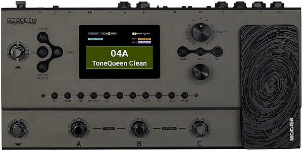 PEDALEIRA PARA GUITARRA MOOER GE200 PRO