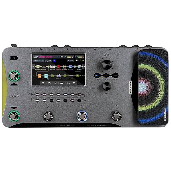 PEDALEIRA PARA GUITARRA E BAIXO MOOER GE1000 LI