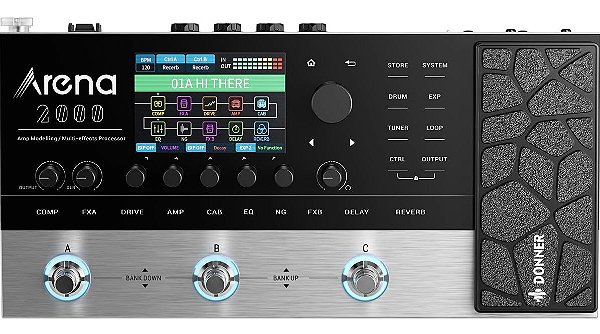 PEDALEIRA PARA GUITARRA DONNER ARENA 2000