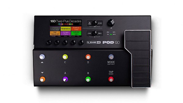 PEDALEIRA PARA GUITARRA LINE 6 POD GO