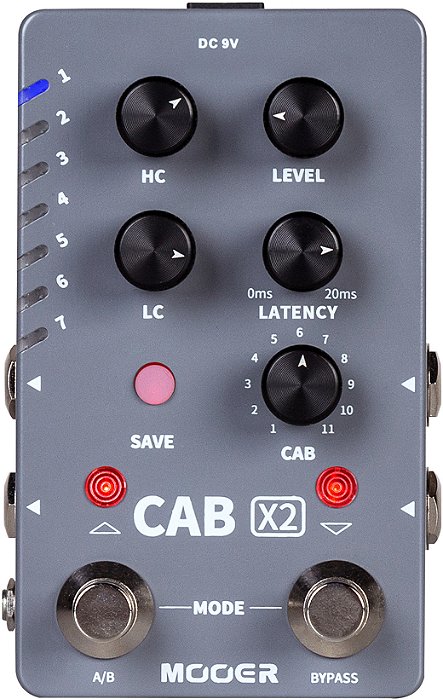 Pedal Simulador de Gabinete Mooer Cab X2 M724 - Stereo IR