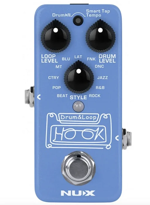 Pedal de Bateria e Loop NUX Hook Drum & Loop - NDL-3