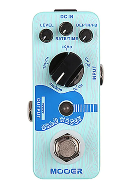 Pedal de Delay e Chorus para Acusticos Mooer Baby Water – MCH3