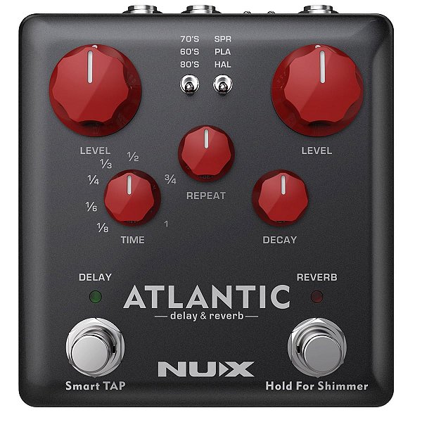Pedal de Delay e Reverb Vintage – NUX ATLANTIC