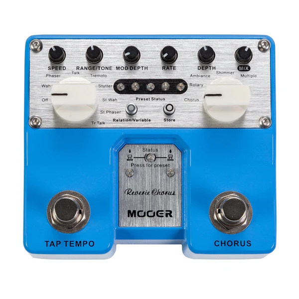 Chorus Avançado – Mooer Twin Reverie Chorus – TCH1 - 5 Modos 8 Ajustes