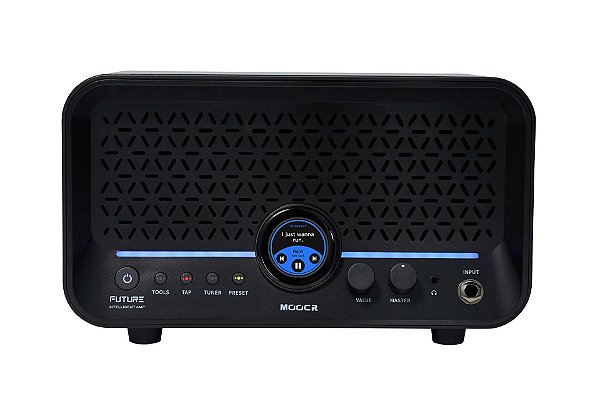 Amplificador Inteligente MOOER FUTURE F15i LI PRETO - Cria sozinho por IA a cadeia de efeitos e Separa tracks de audio (Stems)