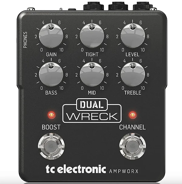 Pedal Pre-Amp com 2 canais - TC Electronic DUAL WRECK