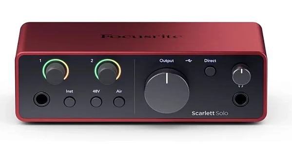 Interface de Audio Focusrite Scarlett Solo 4a. Geração