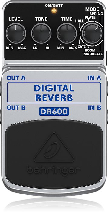 Pedal de Reverb Estéreo com 6 modos - BEHRINGER DR600