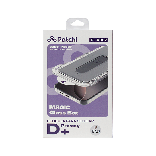 Pelicula para Celular Patchi Privacidade com kit instalação - PL-K002