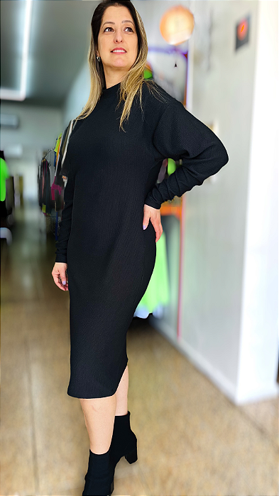 VESTIDO MIDI ML PRETO G