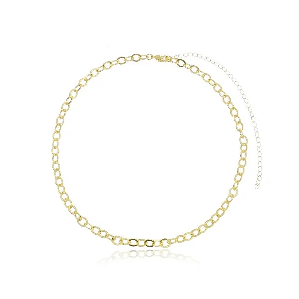 CHOKER ELOS DE RIQUEZA BANHADO A OURO 18K