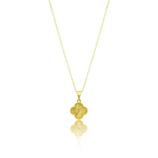 CORDÃO FLOR RICA DOURADA BANHADO A OURO 18K