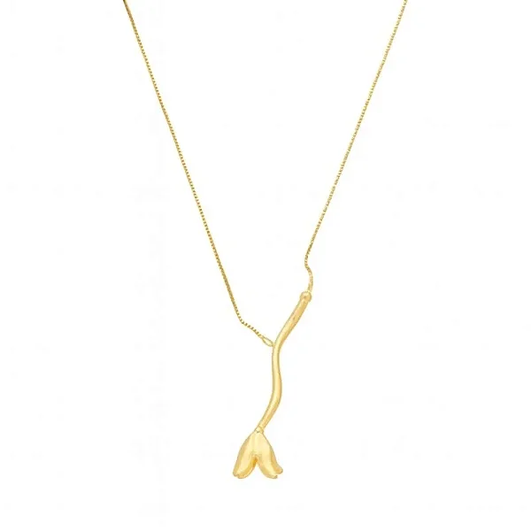 CORDÃO COPO DE LEITE BANHADO A OURO 18K