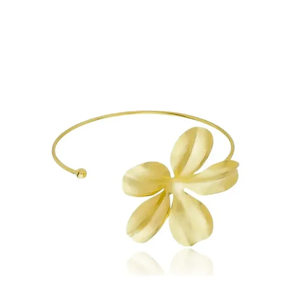 BRACELETE MARGARIDA BANHADO A OURO 18K