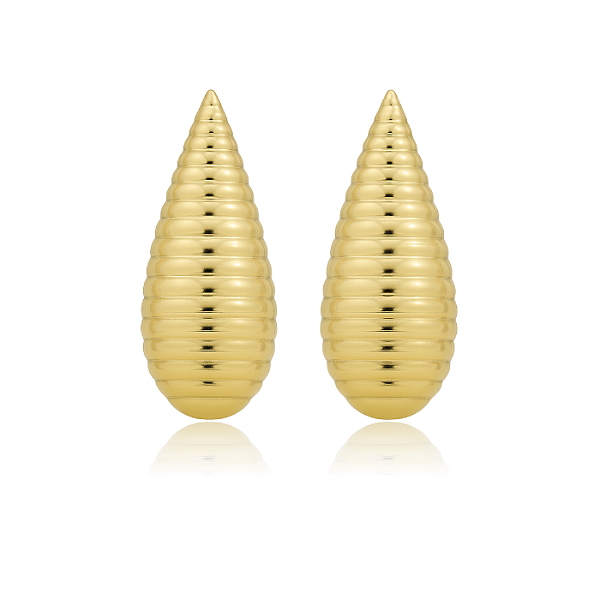 BRINCO GOTA DA FORTUNA BANHADA A OURO 18K
