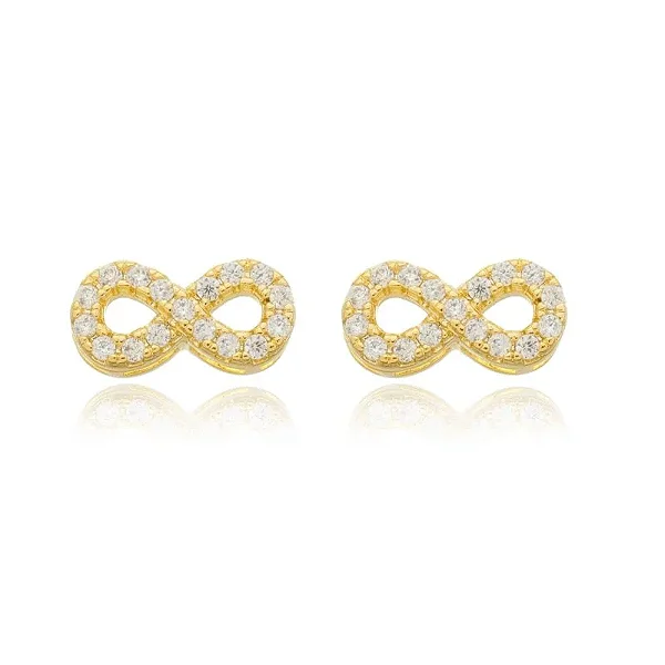 BRINCO ZIRGÔNIAS INFINI P BANHADO A OURO 18K