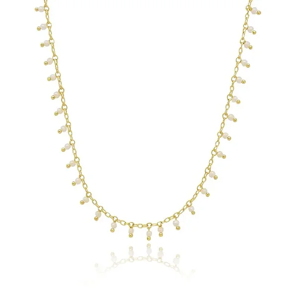 CHOKER BOLINHAS MINIMALISTAS BANHADO A OURO 18K