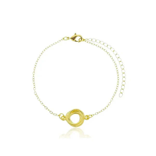 PULSEIRA ONE ANEL VOLTAS BANHADA A OURO 18K