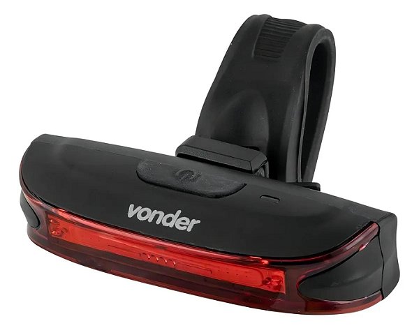 Lanterna Traseira para Bicicleta Vonder Recarregável USB