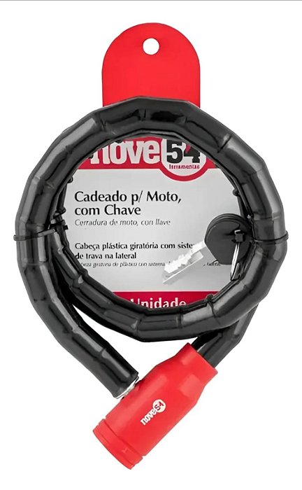 Cadeado Vonder NOVE54 Moto e Bicicleta Segurança/Praticidade