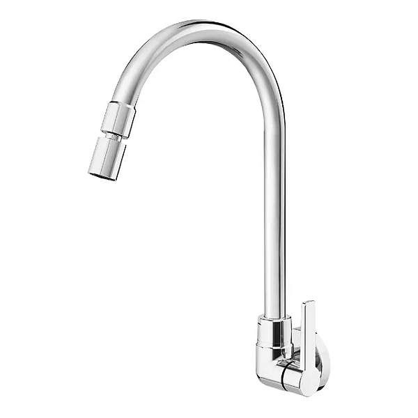 Torneira Docol Parede Bica Alta Gali Chrome Bica Giratória