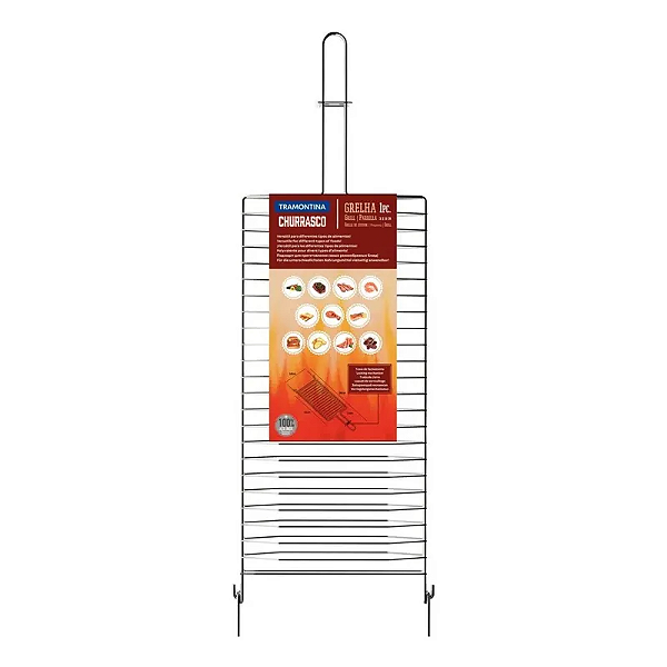Grelha Grill Tramontina Parrilla 31x18 cm em Aço Inox