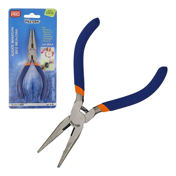 ALICATE DE BICO MEIA CANA 6" PROFISSIONAL WESTERN PRO