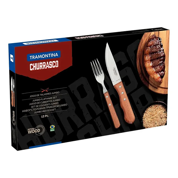KIT CHURRASCO INOX 12PC DYNAMIC TRAMONTINA