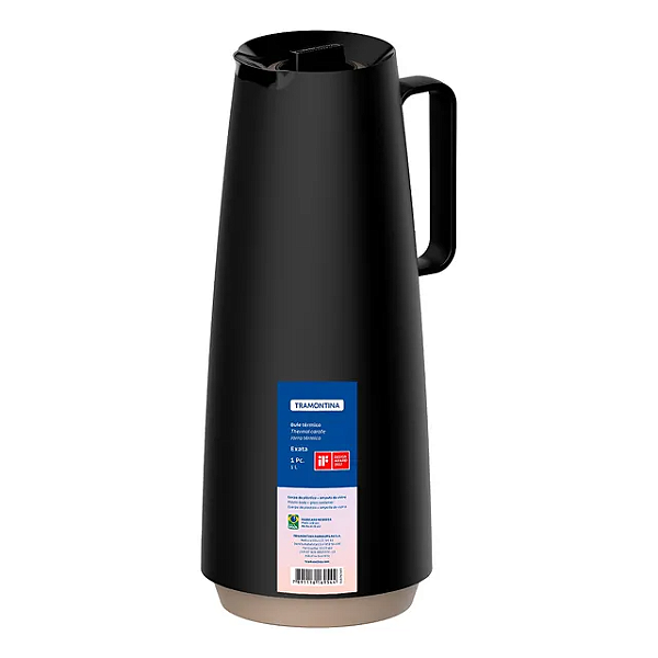 BULE TERMICO 1L PRETO EXATA TRAMONTINA