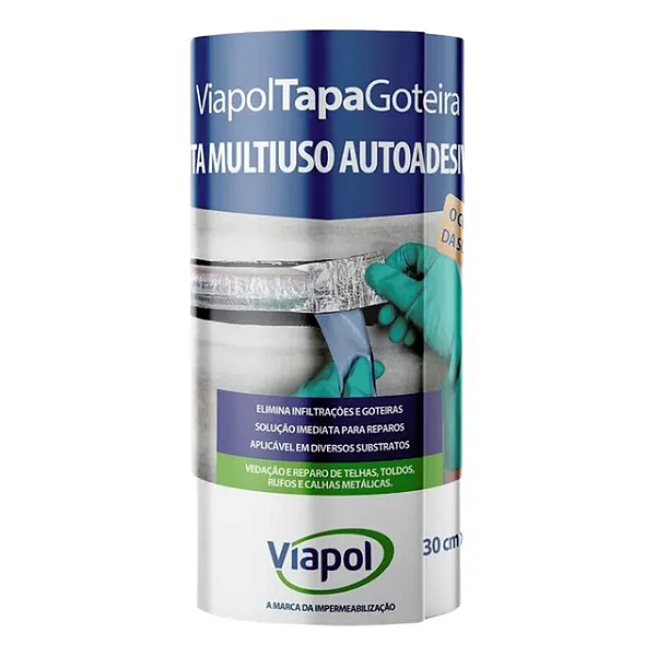 Fita Manta Asfáltica Autoadesiva Multiuso 30cm X 10m