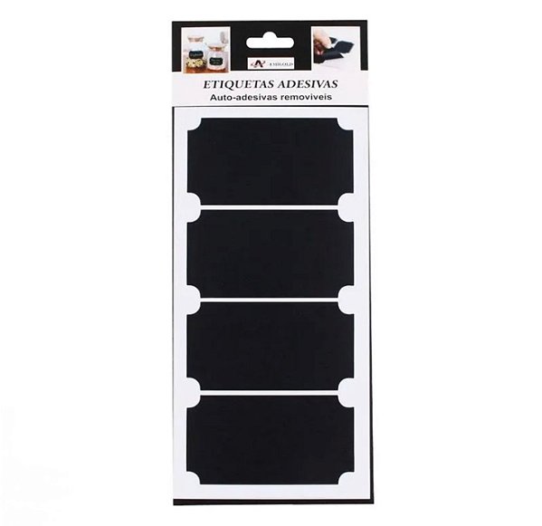 Etiquetas Adesivas Removíveis – Pacote com 7 Unidades
