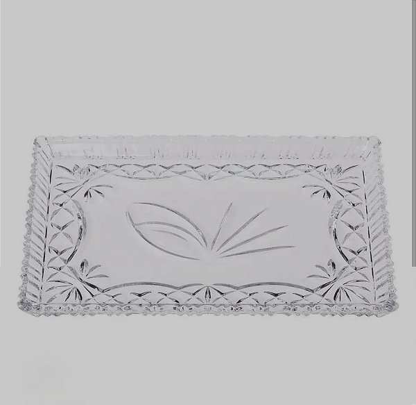 Travessa de Cristal Janine 29,5cm x 19,5cm – Lyor
