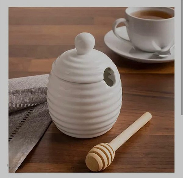 Meleira de Cerâmica com Colher – 250ml