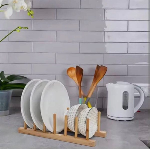 Suporte Multiuso de Bambu FWB – 28x2,5x9,5cm