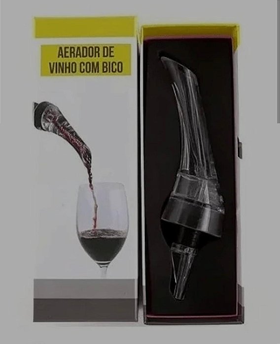 Aerador de Vinho com Bico Mimo Style – Acrílico | 15,5x4,5x4,5cm