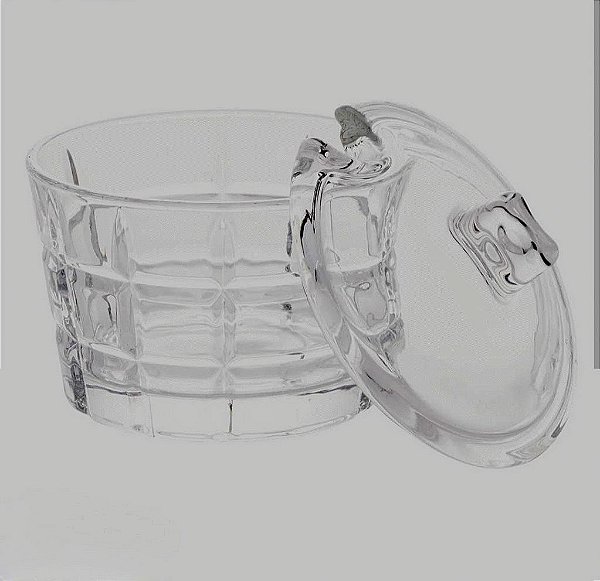 AÇUCAREIRO DE CRISTAL DE CHUMBO TRESS 10X10CM