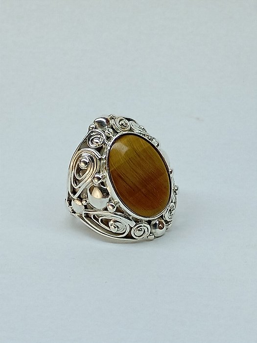 Anel Olho de Tigre Vintage