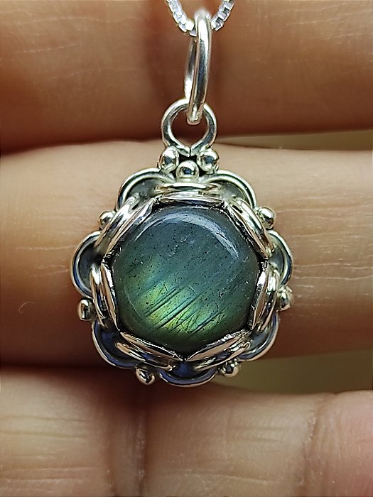 Pingente Labradorita Barroco
