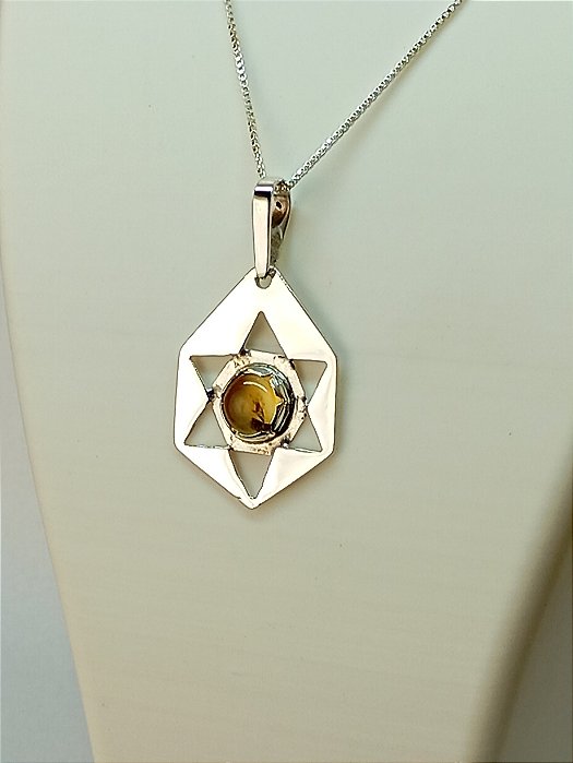 Colar Citrino Estrela