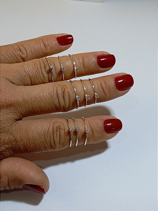 Anéis Solitários Várias Numerações