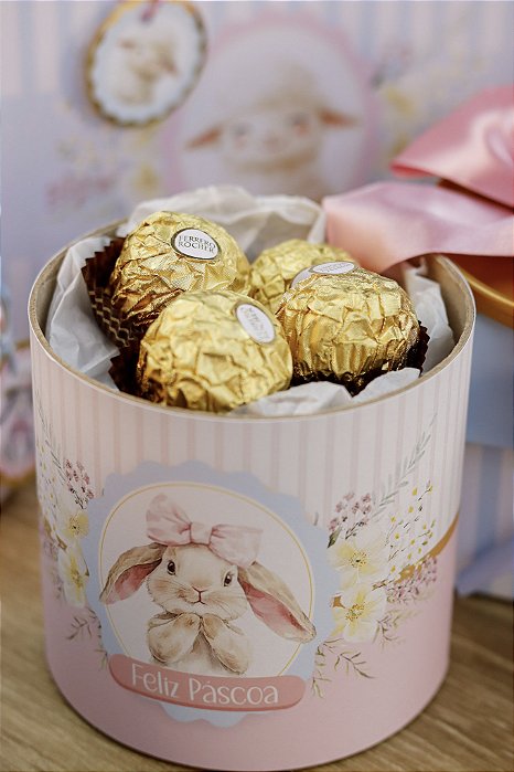 Tubo Lata 8x8 cm Páscoa Decorativo