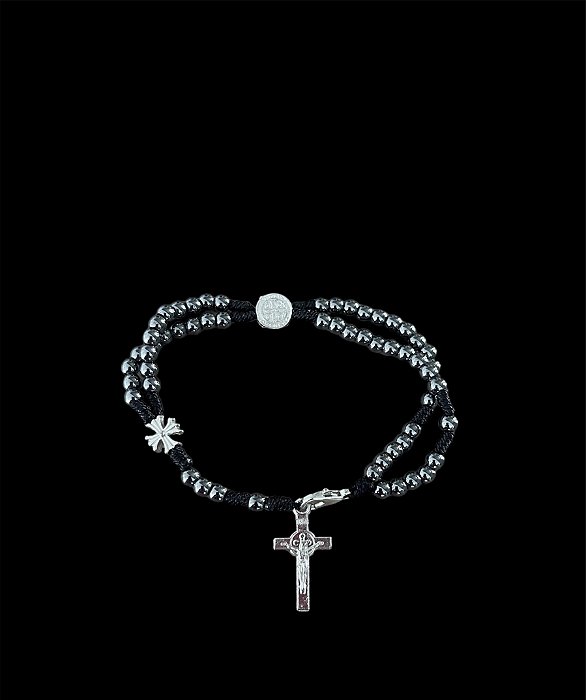 Pulseira terço hematita
