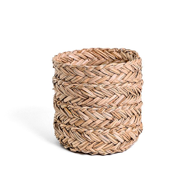 Cesto Decorativo em Fibra Trançada