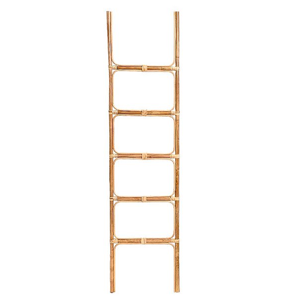 Escada Decorativa Rattan de Madeira