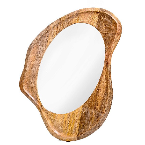 Espelho de Parede Com Moldura Moderno Organico